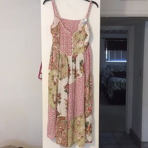 Rene Derhy Boho floral print dress